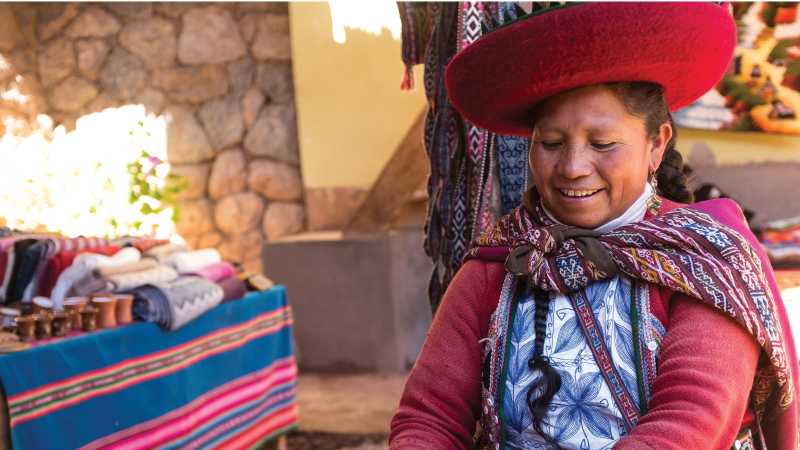 Quechua woman backstrap weaving | Mark Tipple