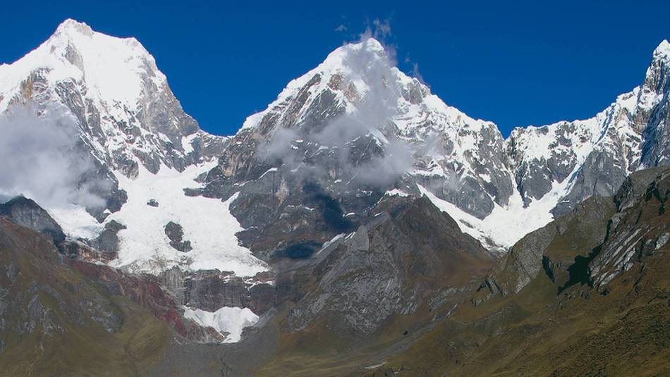 Yerupaja, Yerupaja Chico & Jirishanca, Huayhuash, Peru | David Bibby