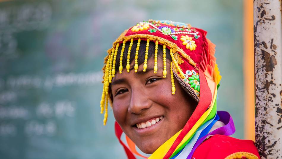 Local Peruvian smiling for the camera | Richard I'Anson