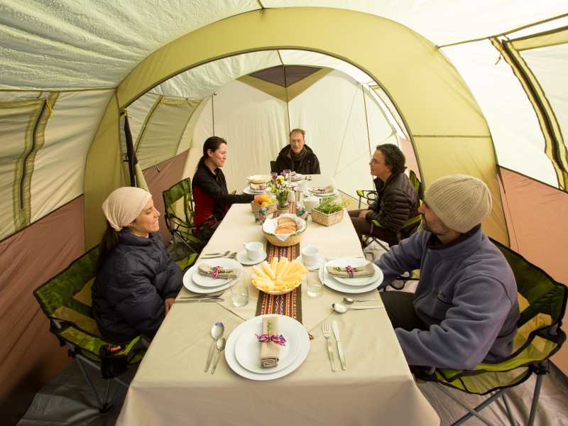 Dinner on the Inca Trail