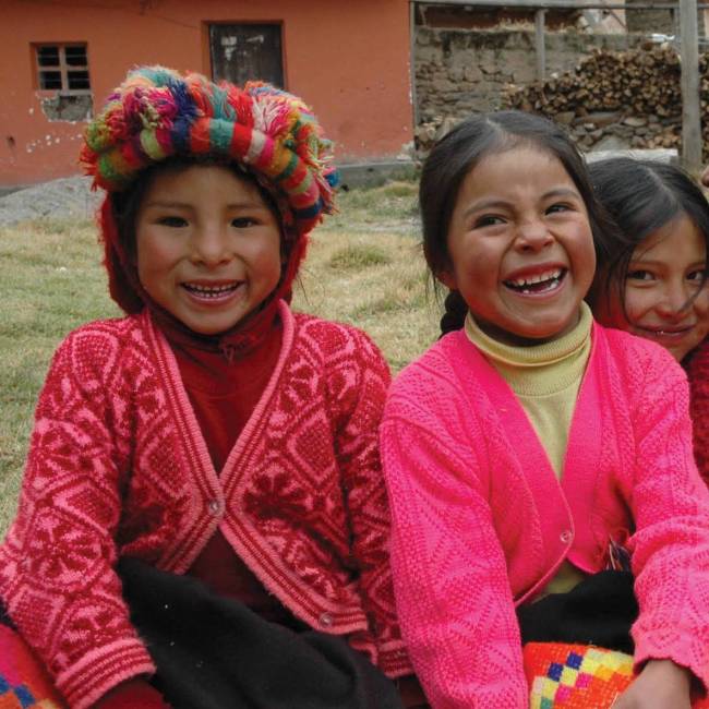 School children in the Peruvian village of Huilloc | Donna Lawrence