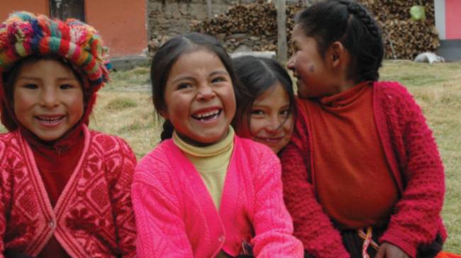 School children in the Peruvian village of Huilloc | Donna Lawrence