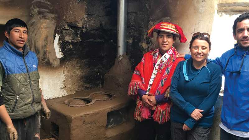 Community projects installing healthy cook stoves in Peru | Donna Lawrence