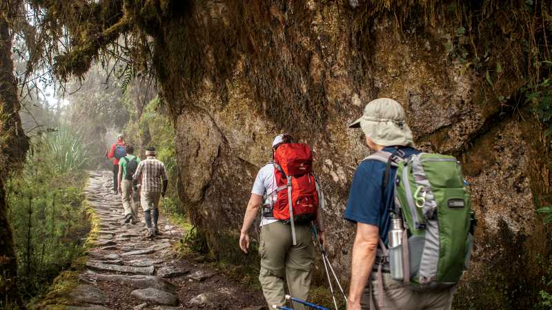Trekking beautiful untouched wilderness along the Inca Trail