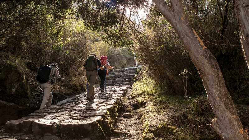 Rocky trail views as we trek the Inca Trail