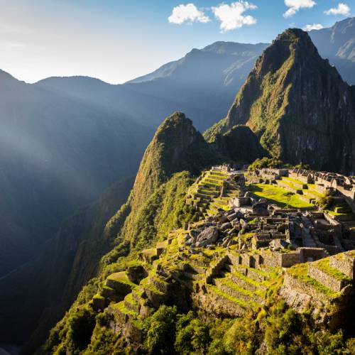 Breathtaking colours over the vibrant Machu Picchu