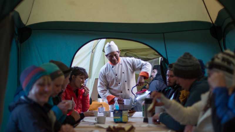 Mealtime by local chefs with local food