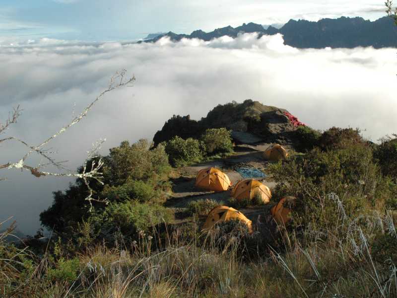 Phuyupatamarca, our campsite in the clouds on the Inca Trail in Peru. | Sarah Higgins