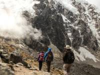 Hiking along the flanks of Mount Salcantay |  <i>Mark Tipple</i>