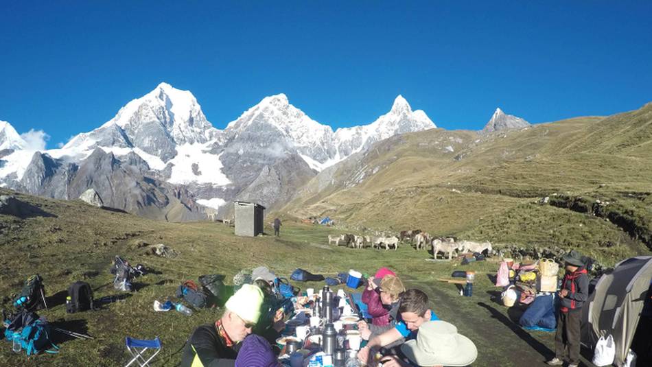 breakfast on the Huayhuash | Greg Lee