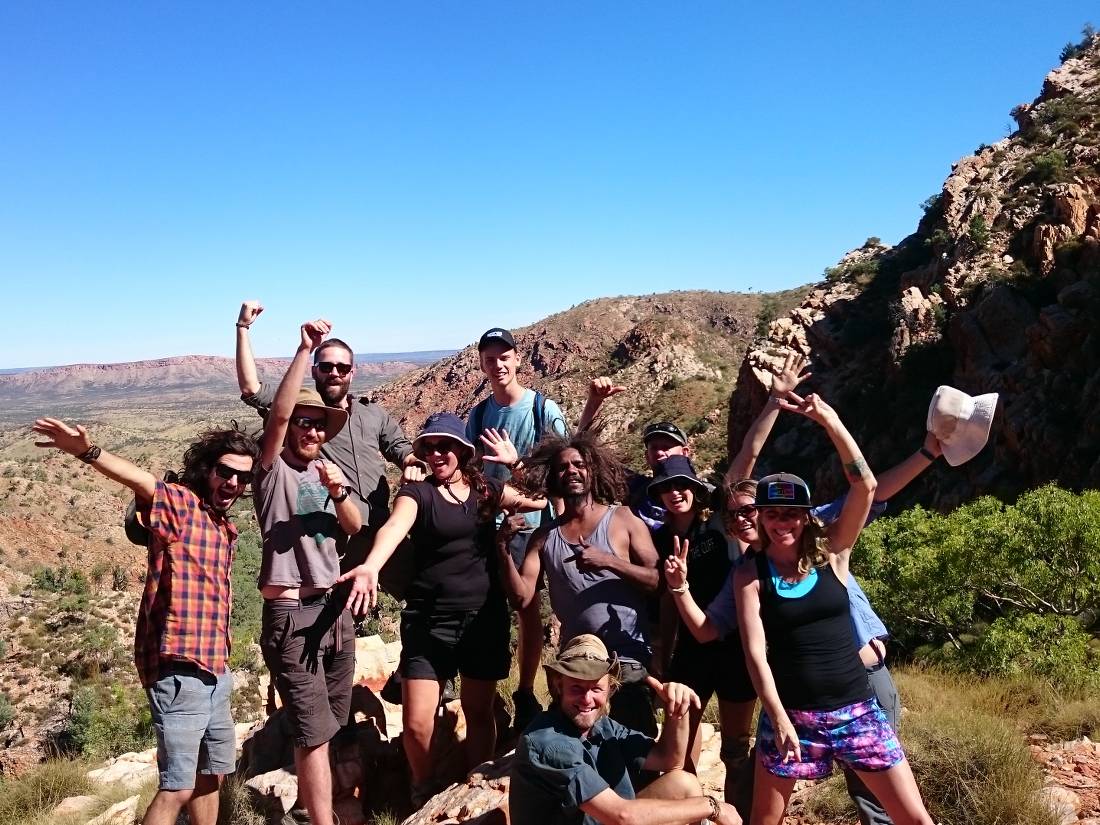Our guides taking time out on the Larapinta Trail |  <i>Oscar Bedford</i>