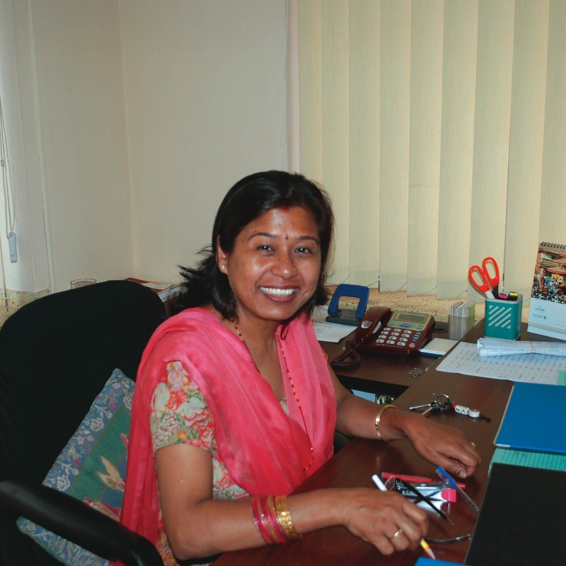 Mrs Uma - Nepal staff member