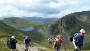 Ascending St. Sunday Crag, Coast to Coast Trail,John Millen Ascending St. Sunday Crag from Grisedale Beck