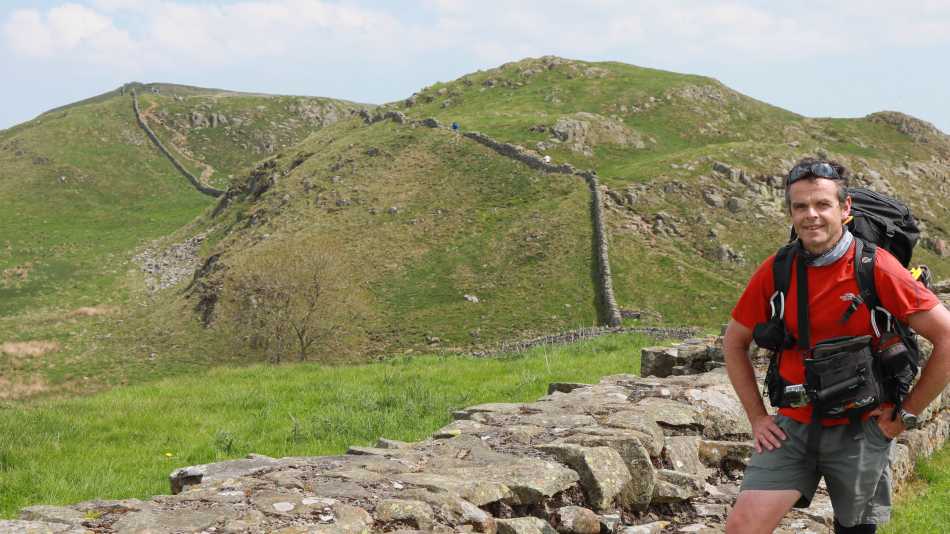 Hadrians Wall over the hillsides | John Millen