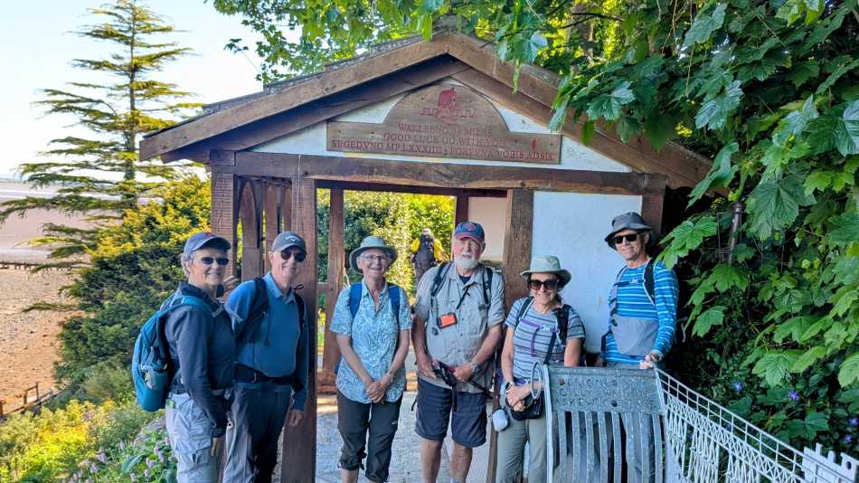 Our group at the start of Hadrian's Wall Path across England | John Millen