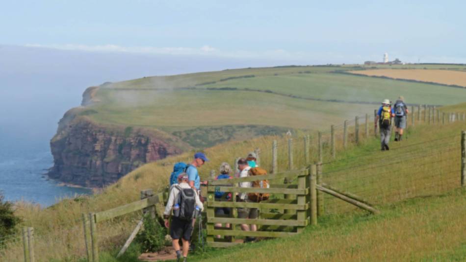 Walking towards Fleswick Bay | John Millen