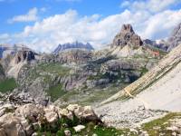 Looking back towards Rifugio Locatelli