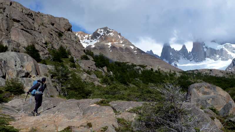 Crossing rugged terrain in Fitz Roy National Park | Maude Gamache-Bashille