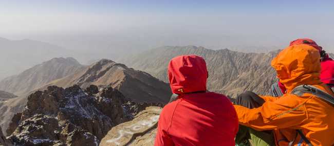 The view from the summit of Toubkal
