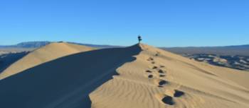 Traipsing through the golden Gobi Desert sand dunes | Loren Winstanley