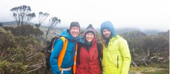 Happy walkers on the trail to Mt Kosciuszko | Jannice Banks