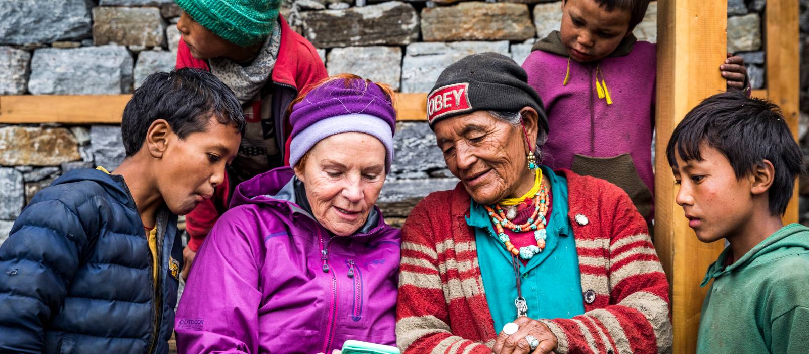 Sharing moments with local villages whilst on an exploratory trek in Nepal | Lachlan Gardiner