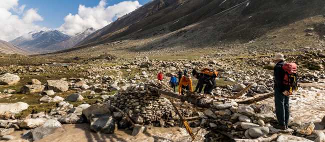 Assisting local villagers with a new bridge | Lachlan Gardiner