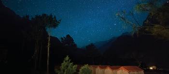 Night shot over the campsite at Monjo | Mark Tipple