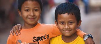 The happy faces of young Nepali boys in Kathmandu | Peter Walton