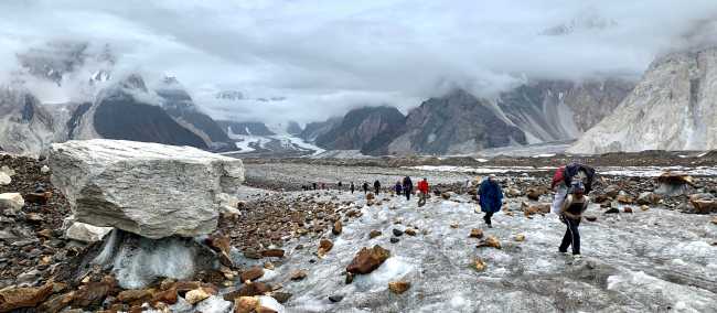 Ascending the Vigne Glacier towards Ali Camp | Soren Kruse Ledet