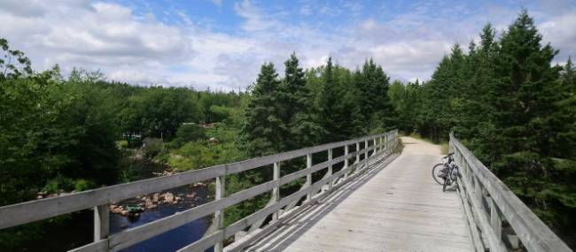Bridge crossing on the Rum Runners Trail, NS