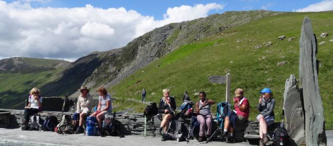 Taking a pit stop on the Coast to Coast walk, England