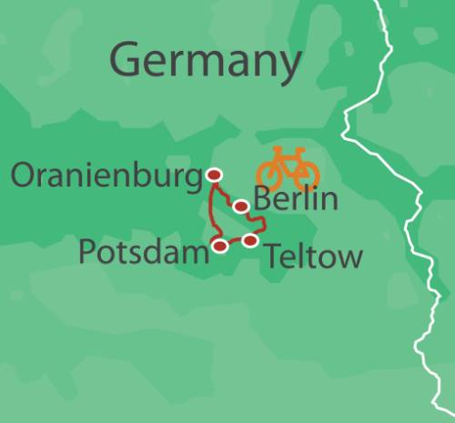 tourhub | UTracks | Berlin Wall Trail Cycle | BER | Route Map