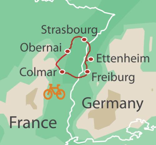 tourhub | UTracks | Rhine Valley Cycle | Tour Map