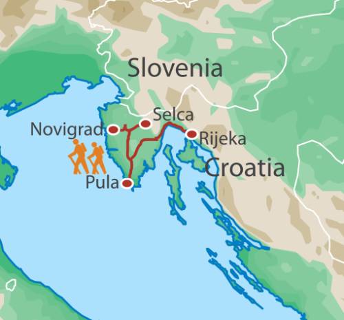 tourhub | UTracks | Istria on Foot | Tour Map