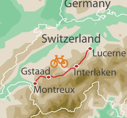 tourhub | UTracks | Swiss Lakes Cycle | Tour Map