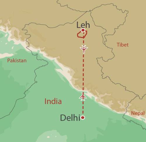 tourhub | World Expeditions | Remote Ladakh - Snia Valley and Lasermo La | Tour Map