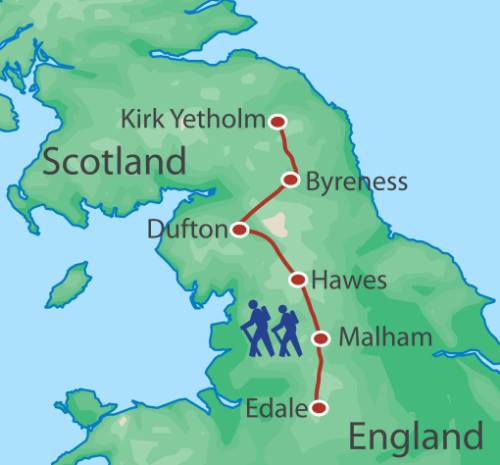 tourhub | Walkers' Britain | The Full Pennine Way | Tour Map