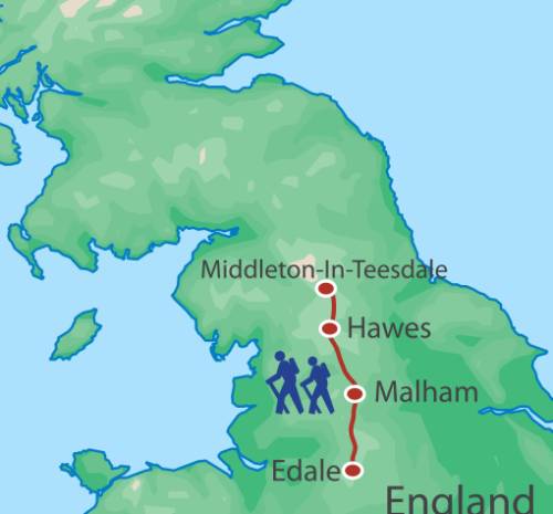 tourhub | Walkers' Britain | The Pennine Way Southern Section | Tour Map