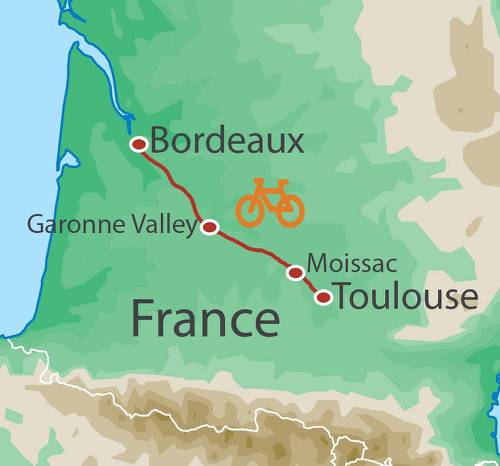 tourhub | UTracks | Atlantic Coast Cycle -  Nantes to La Rochelle | Tour Map