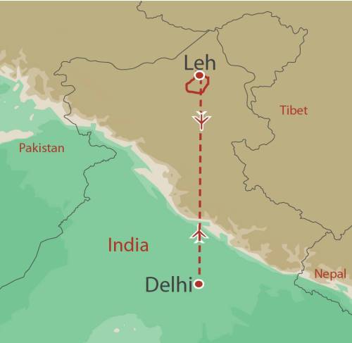 tourhub | World Expeditions | Ladakh High Trails | Tour Map