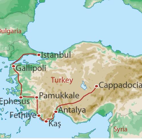 tourhub | World Expeditions | Best of Turkey | BOT | Route Map