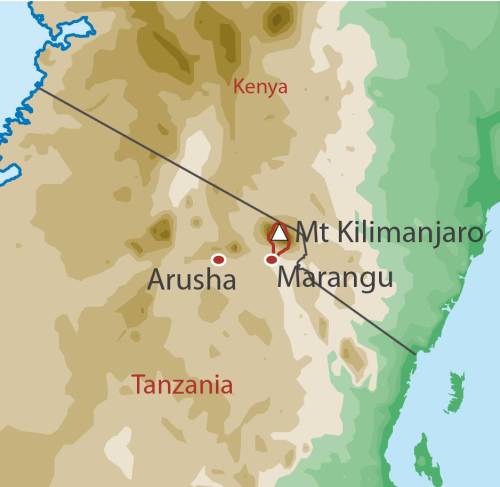 tourhub | World Expeditions | Kilimanjaro - Rongai Route | Tour Map