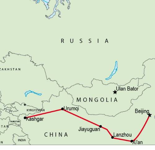 tourhub | World Expeditions | China Silk Road | Tour Map