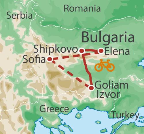 tourhub | UTracks | Balkan Mountains Cycle | Tour Map