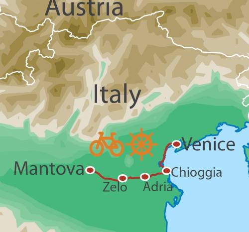 tourhub | UTracks | Veneto Bike & Boat | Tour Map