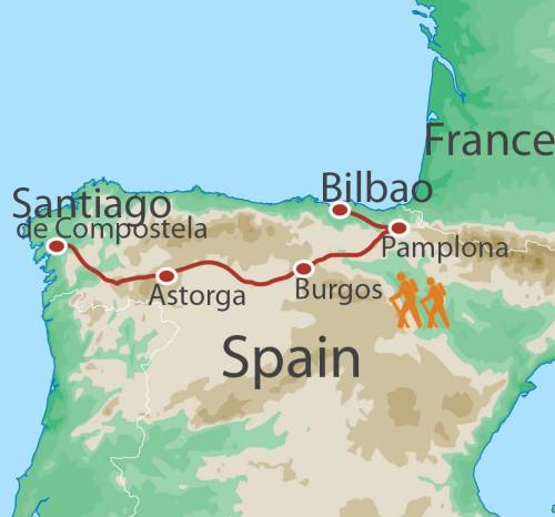 tourhub | UTracks | Best of the Camino | Tour Map