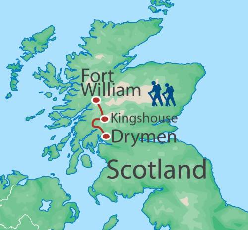 tourhub | Walkers' Britain | West Highland Way | Tour Map