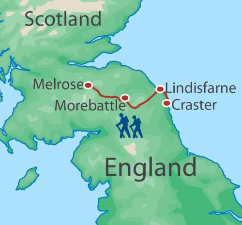 tourhub | Walkers' Britain | St. Cuthbert's Way | Tour Map