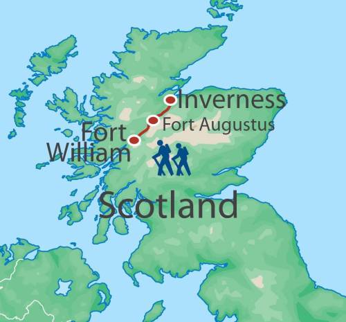 tourhub | Walkers' Britain | The Great Glen Way | Tour Map